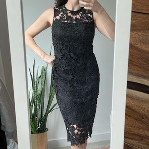 NWT Calvin Klein black lace sheath